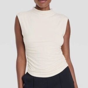 A New Day Women's Slim Fit Short Sleeve Mock Turtleneck - M